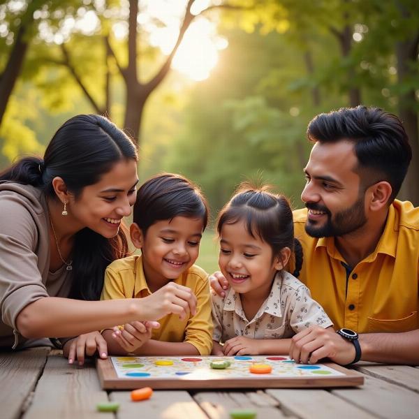 Modern Indian Family Portrait