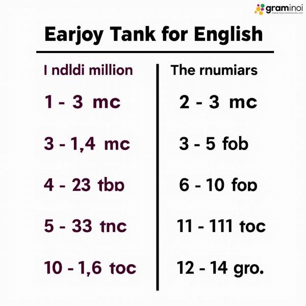 Hindi Numbers Chart