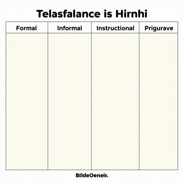 Chart showing different Hindi translations for "Eat It"