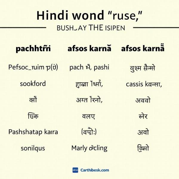 Hindi Translations of Rues