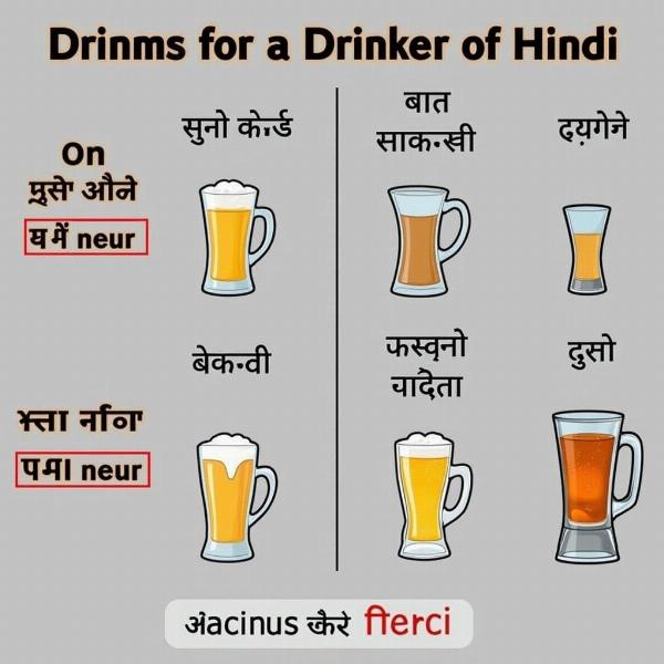 Hindi Words for Drinker Misconceptions