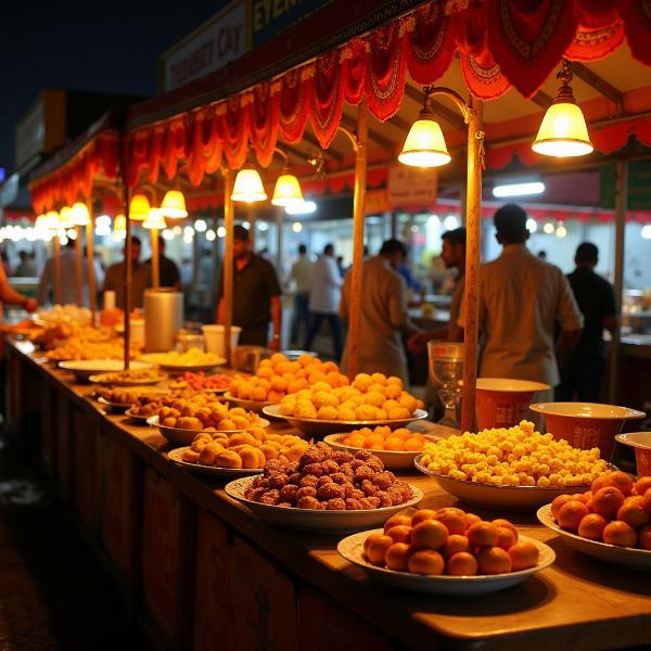 Indian Funfair Food Stalls