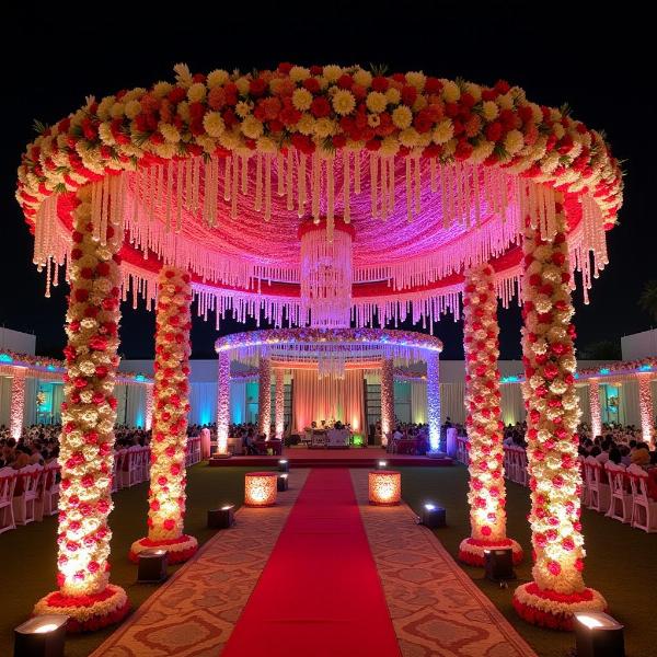 Elaborate Indian wedding decorations