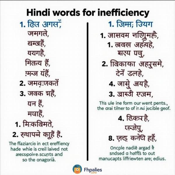 Hindi Translations of Inefficiency