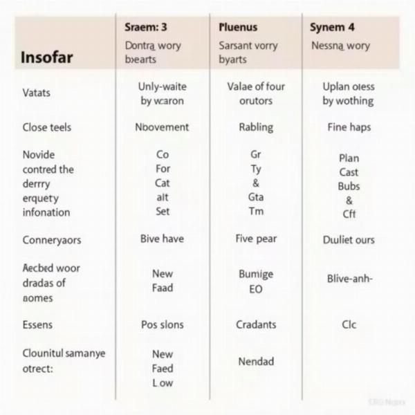 Comparison of "insofar" with its synonyms