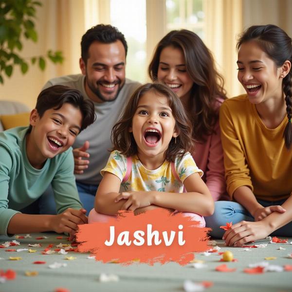 Jashvi Playing with Family