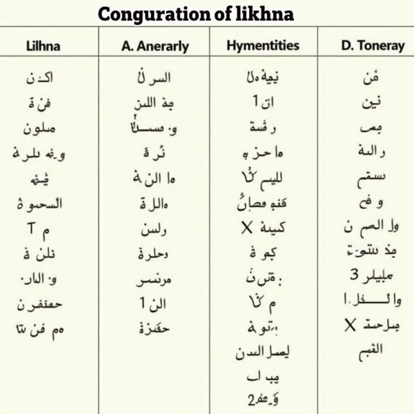 Hindi Verb Conjugation - Likhna