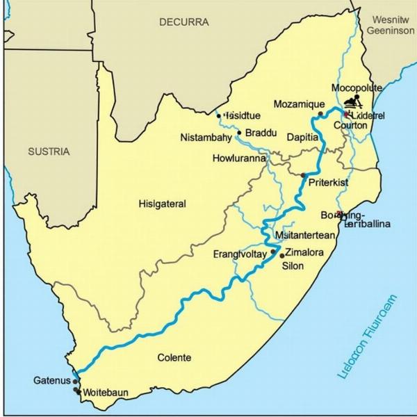 Map of Limpopo River Basin