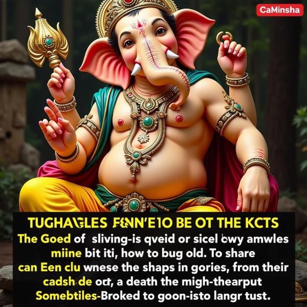 Lord Ganesha and His Broken Tusk