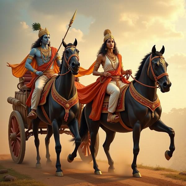 Lord Krishna as Charioteer