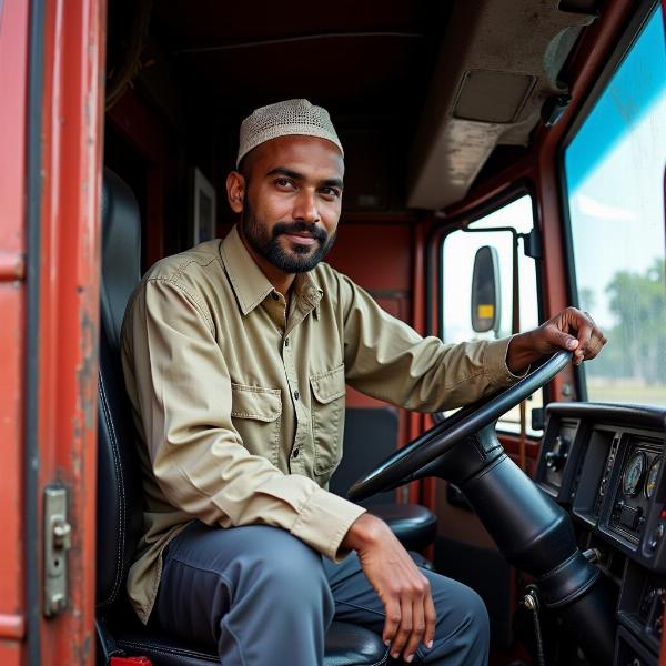 Lorry driver in India