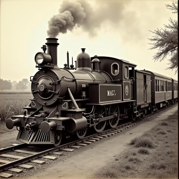 Historical Mail Train in India