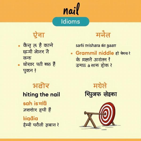 Nail Idioms in Hindi