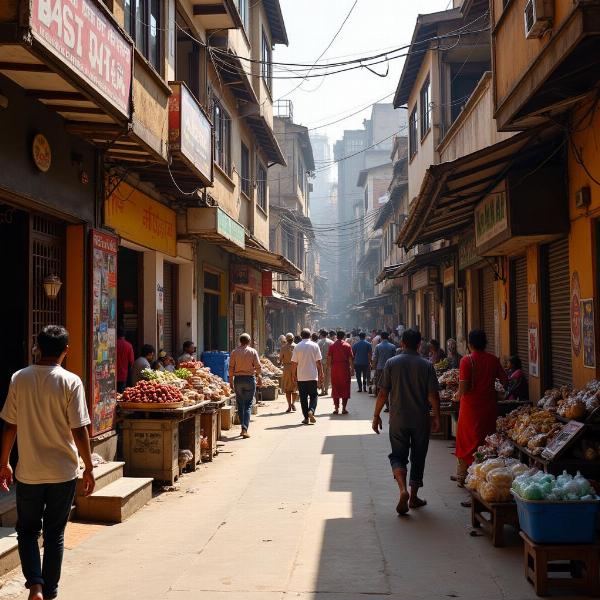 Narrow Indian Street Gali