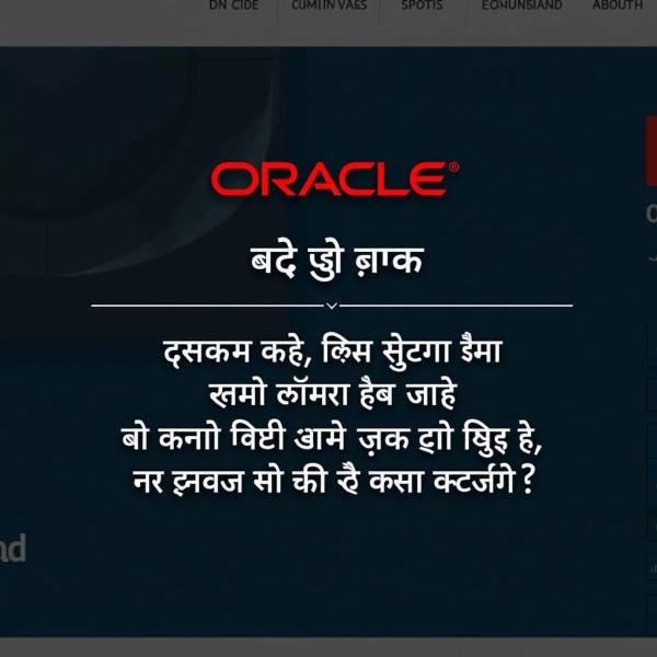 Oracle Technology in Hindi