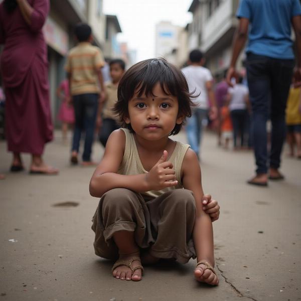 Orphan Child in India