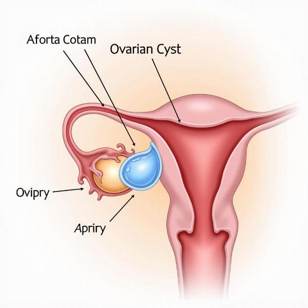 Ovarian Cyst Diagram