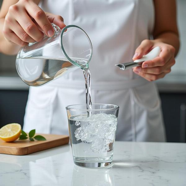 Pouring Water into a Glass