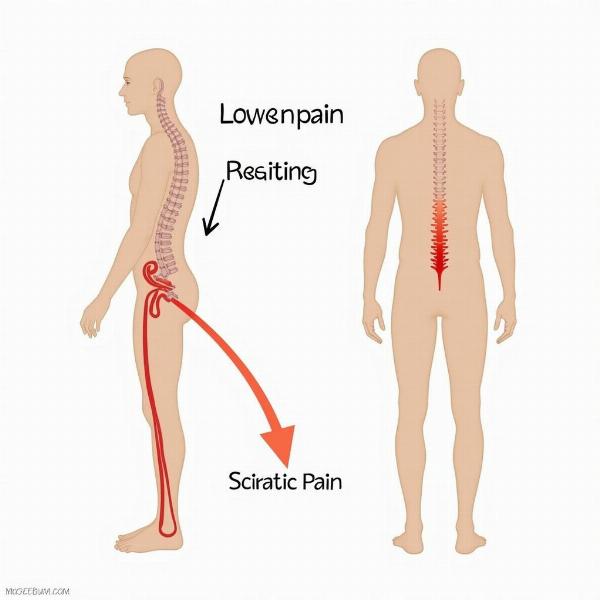 Radiating Pain Diagram