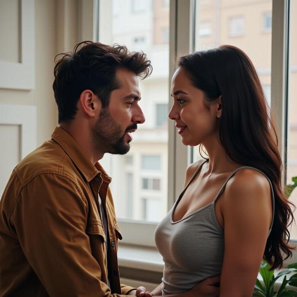 Couple arguing, relationship on the rocks