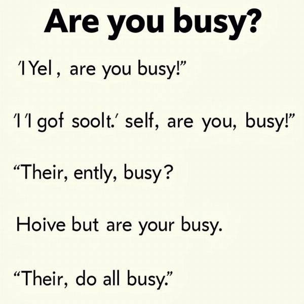 Responding to "Are You Busy?" in Hindi