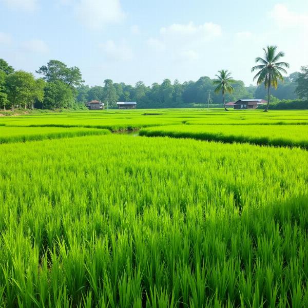 Rice farming in India