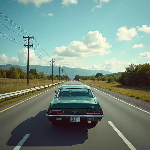 Car Rolling on Highway