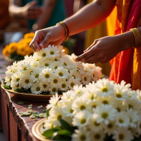 White Flowers Offering