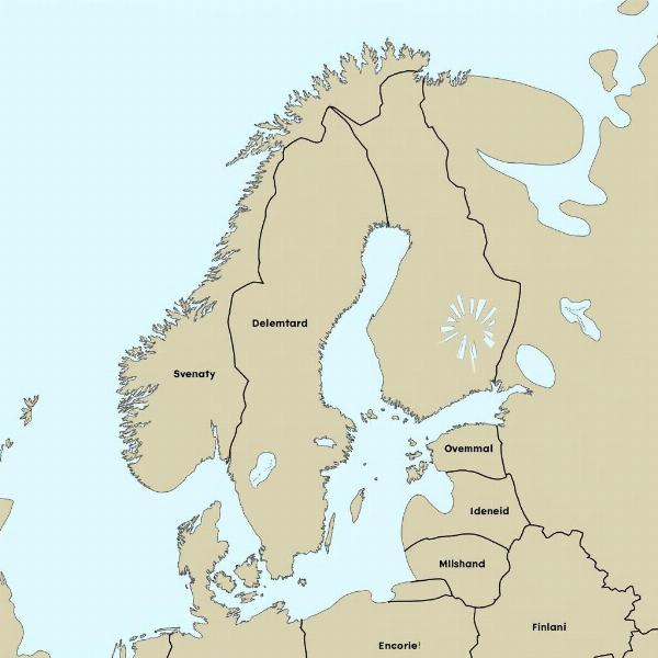 Map of Scandinavian Countries