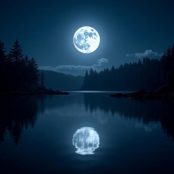 Sharad Moonlight Reflection