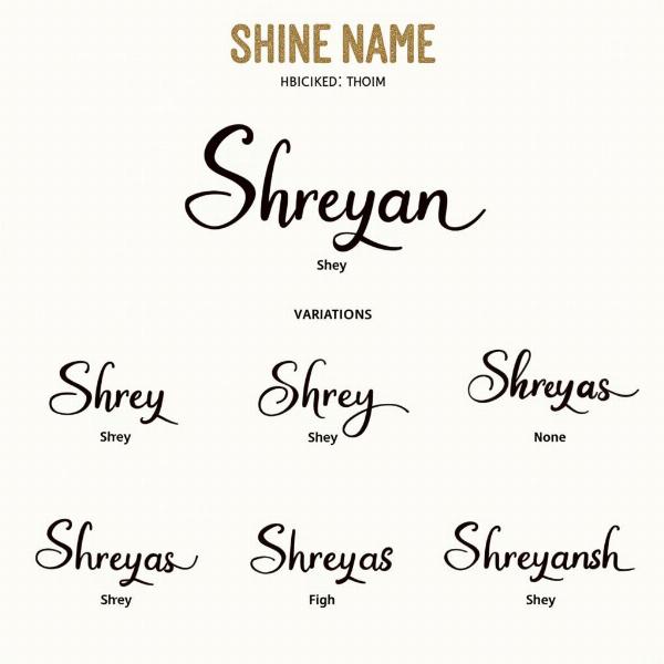 Shreyan Name Variations and Nicknames