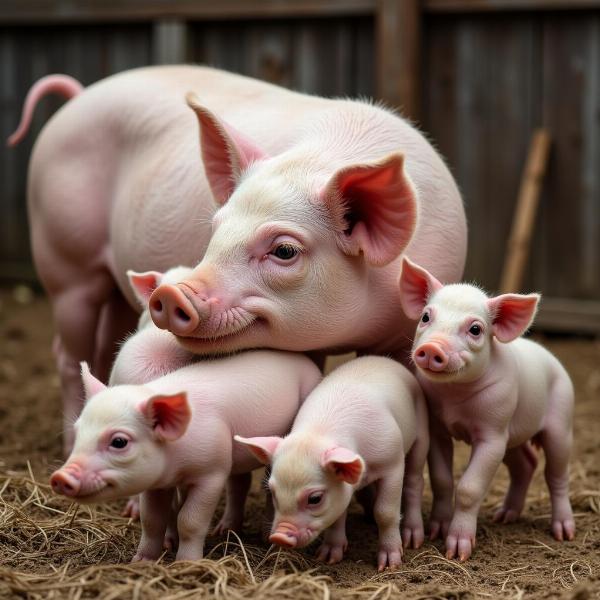 Sow and Piglets