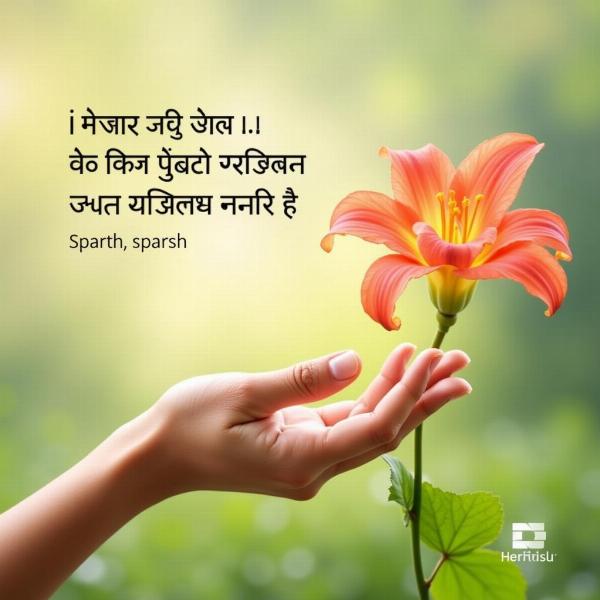 Meaning of Sparsh in Hindi