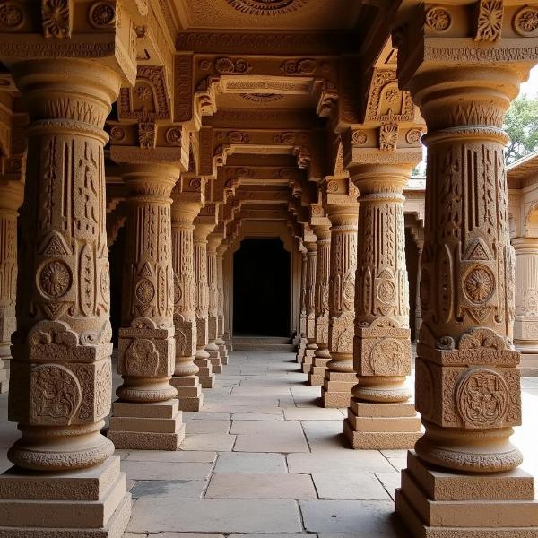 Ancient Indian Temple Pillars