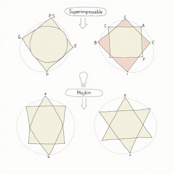 Superimposable Shapes in Geometry