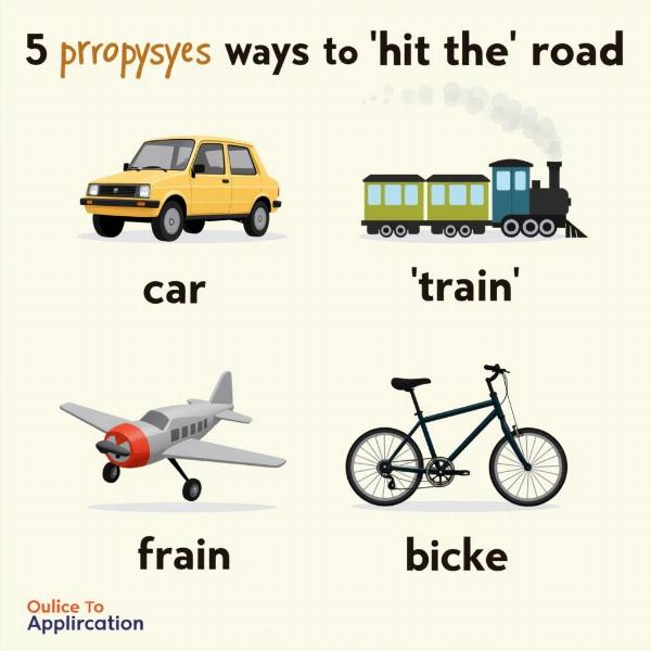 Synonyms for Hit the Road