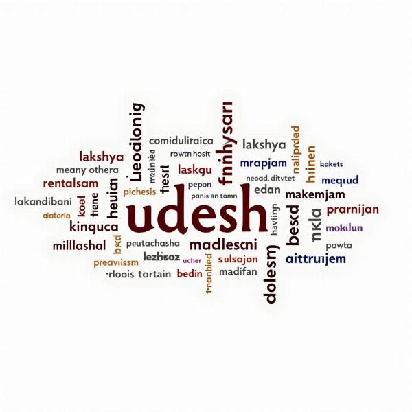 Synonyms of Udesh in Hindi