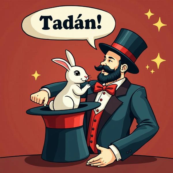 Magician Revealing Rabbit