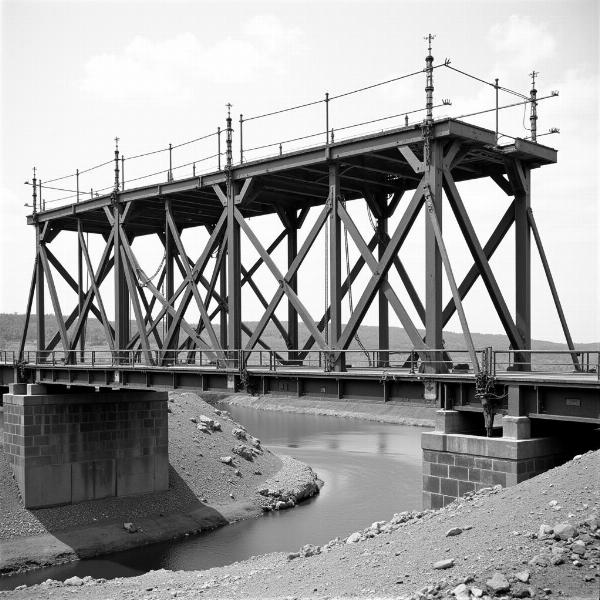 Trestle Bridge Under Construction