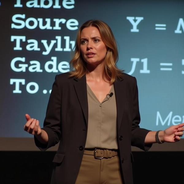 Woman Giving a Presentation