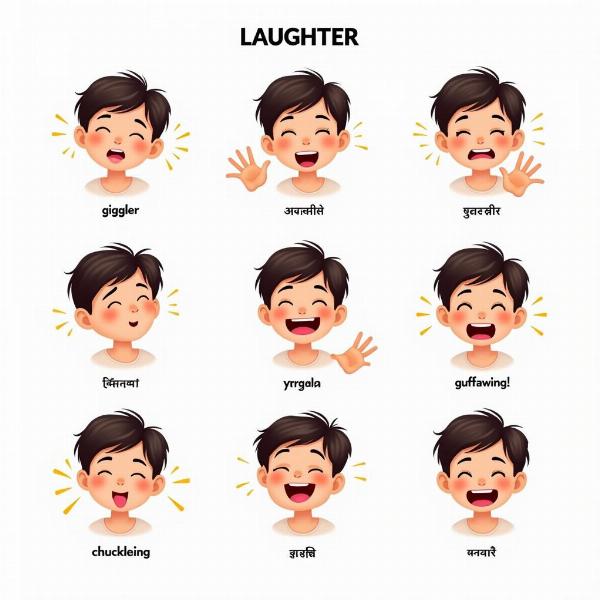 Different Types of Laughter and their Hindi Equivalents