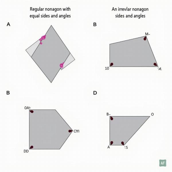 Regular and Irregular Nonagons