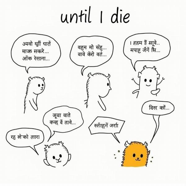 Situational Examples of "Until I Die" in Hindi