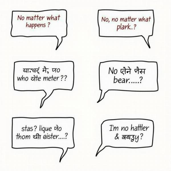 Examples of Using "No Matter What Happens" in Hindi