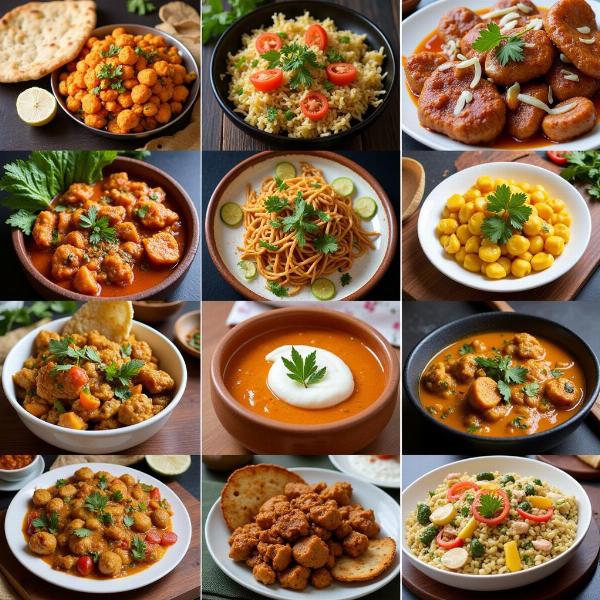 Variety of Indian Food