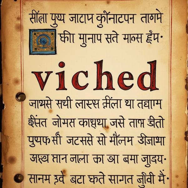 Viched: Etymology and Sanskrit Roots