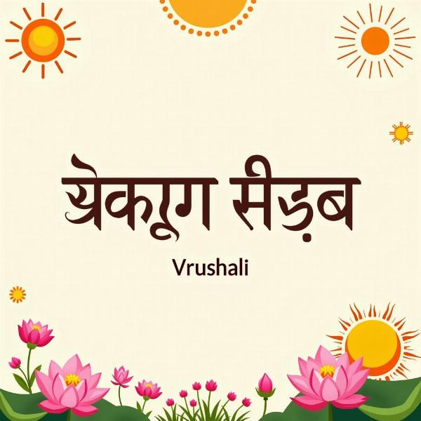 Meaning of Vrushali Name in Hindi