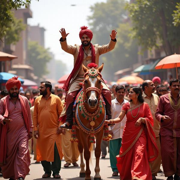 Wedding Procession in India