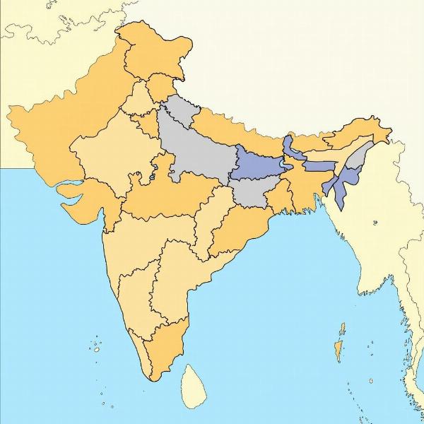 Which State Meaning in Hindi: Map of India