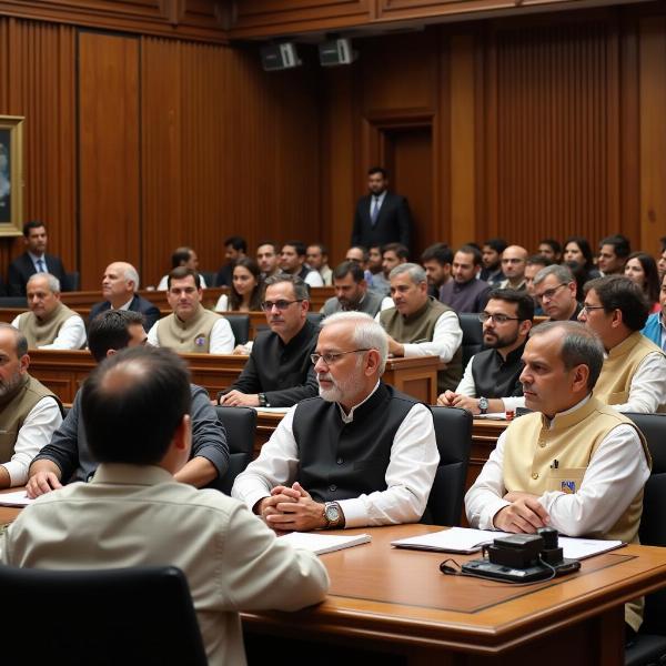 Whip Meeting in Indian Parliament